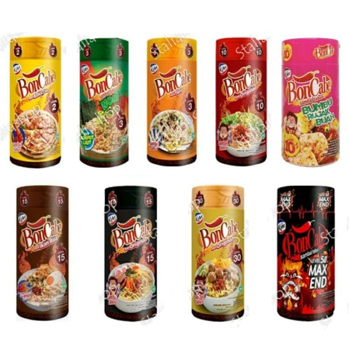 

Boncabe pedas level 15 30 max end 50 super pedas original bubuk cabe sambal tabur kobe bumbu campuran baso aci bakso