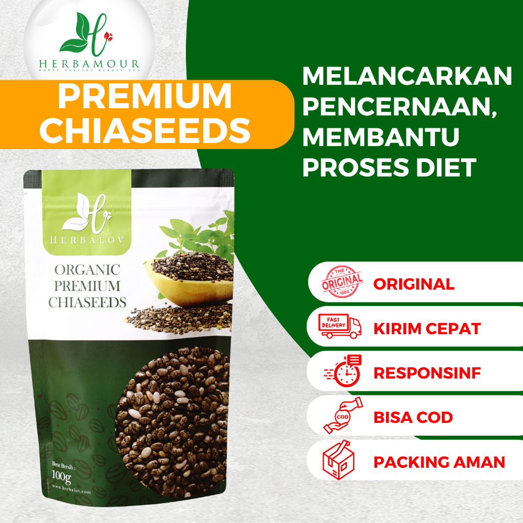 

HERBALOV CHIA SEED PREMIUM 100 GRAM