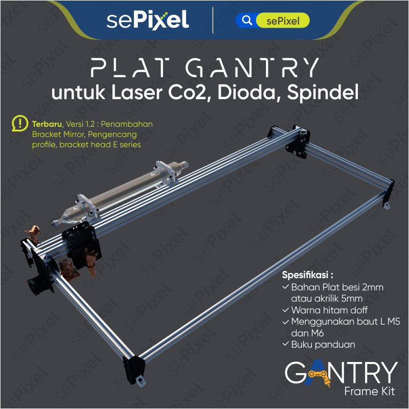 Frame Kit mesin CNC Laser & Router DIY