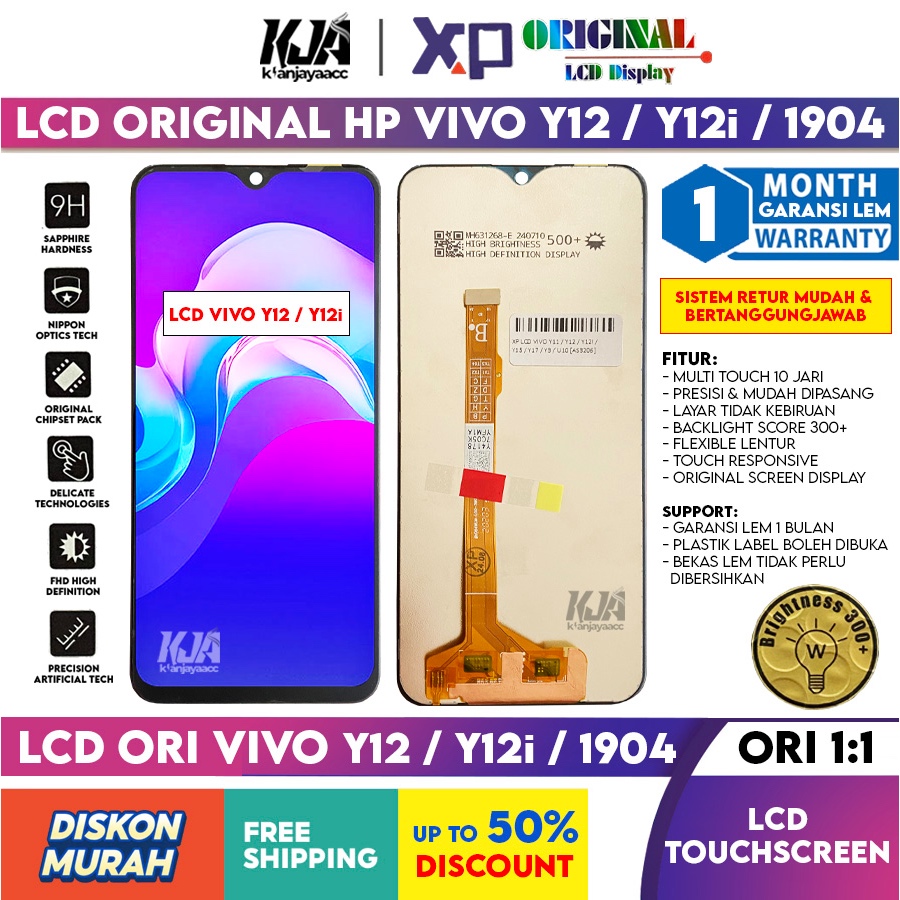 ❤️ LCD Original ❤️ Vivo Y12 / Y12i / 1904, 1940 LCD Touchscreen Hp ORI