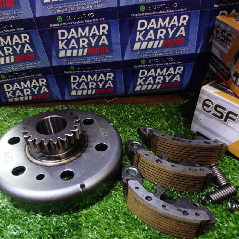 MANGKOK GANDA JUPITER Z1 20T DAN KAMPAS GANDA ORI ESF