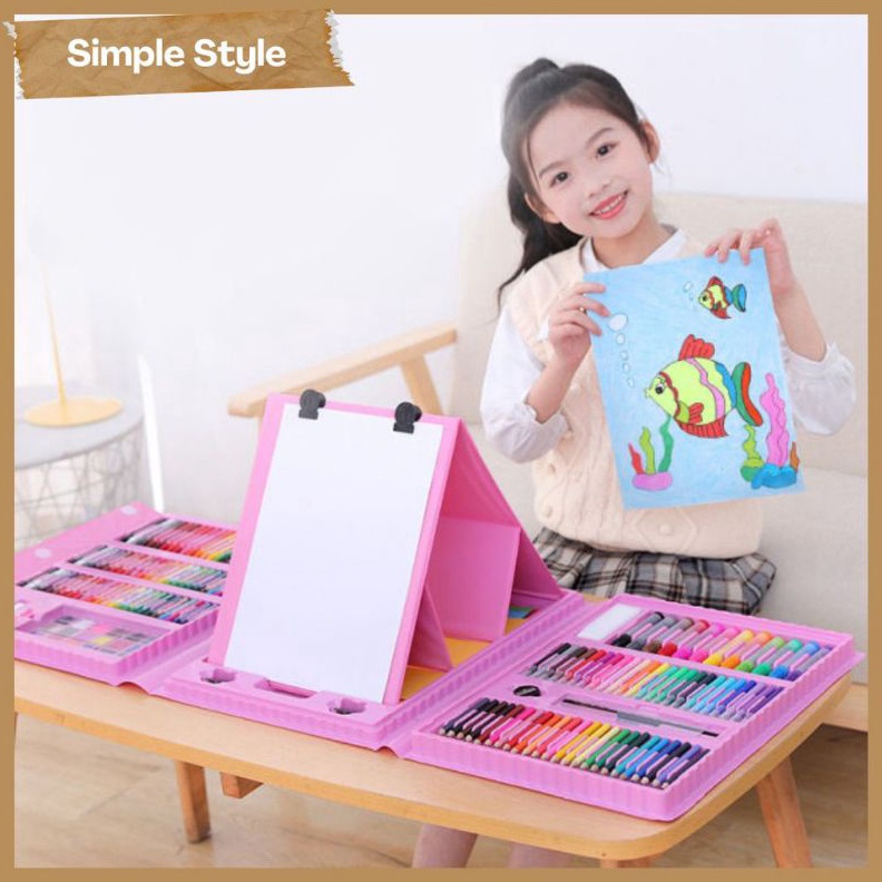 

ART P7C Crayon Anak Pengasah 28pcs Set Alat Menggambar Melukis AnakAnak Krayon