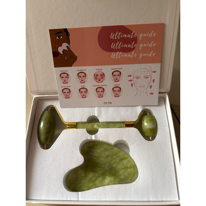 anti aging facial massage/jade gua sha set / facial gua sha