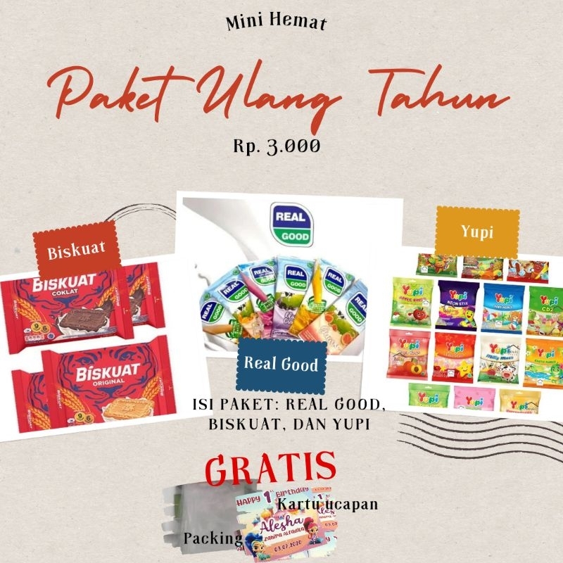 

PAKET ULANG TAHUN || PAKET SNACK ULANG TAHUN || PAKET SNACK 3000AN || PAKET ULANG TAHUN MURAH