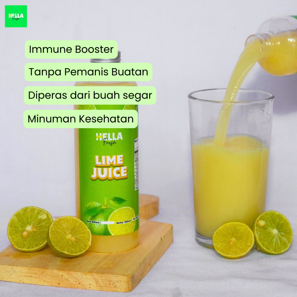 

SDF Hella Fresh Jeruk Nipis Peras Asli / Lime Juice Halal / Air Jeruk Nipis Orinal Diet Detok Sehat