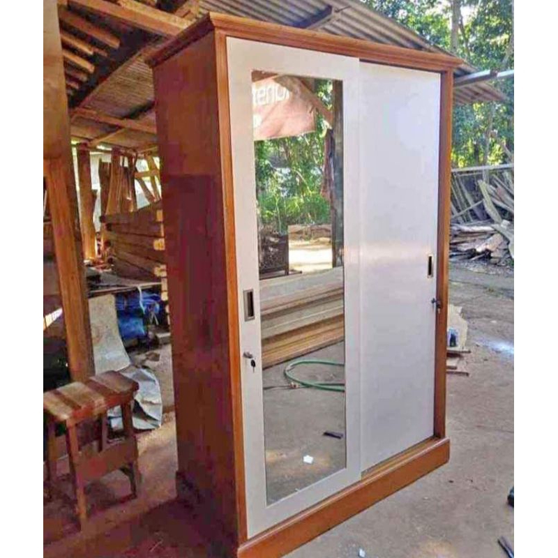 lemari pakaian minimalis jati lemari pakaian sleading pintu dua lemaru baju minimalis pintu dua alma
