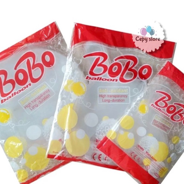 Promo Keren  Balon Bobo PVC 18inch  Balon Transprant  Balon Bening Perpack Isi 5