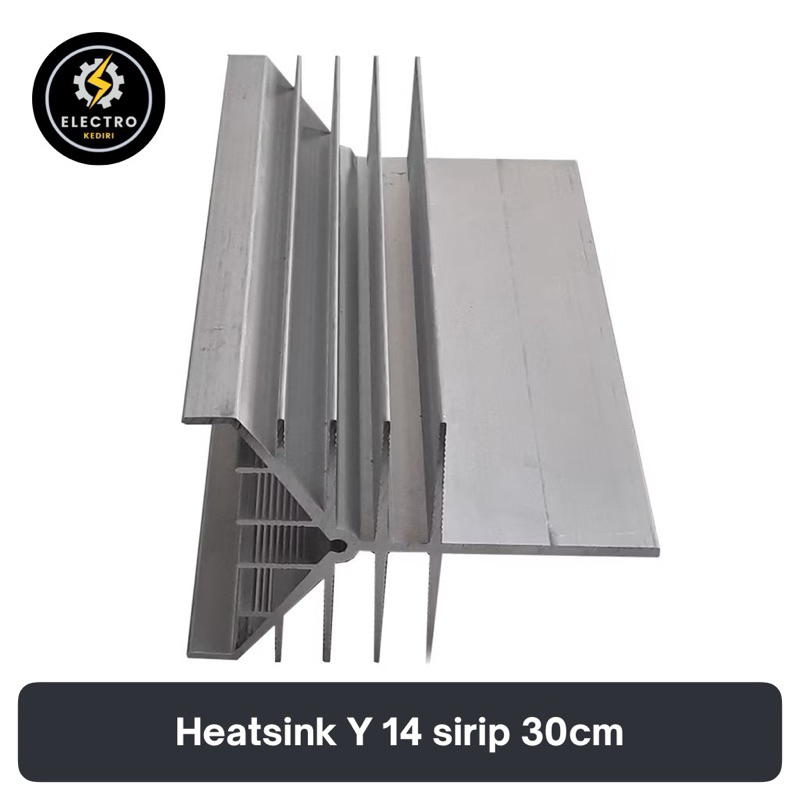 Heatsink Y Jengkol 30cm alumunium 14 Sirip 30cm heatsink Final 30 cm