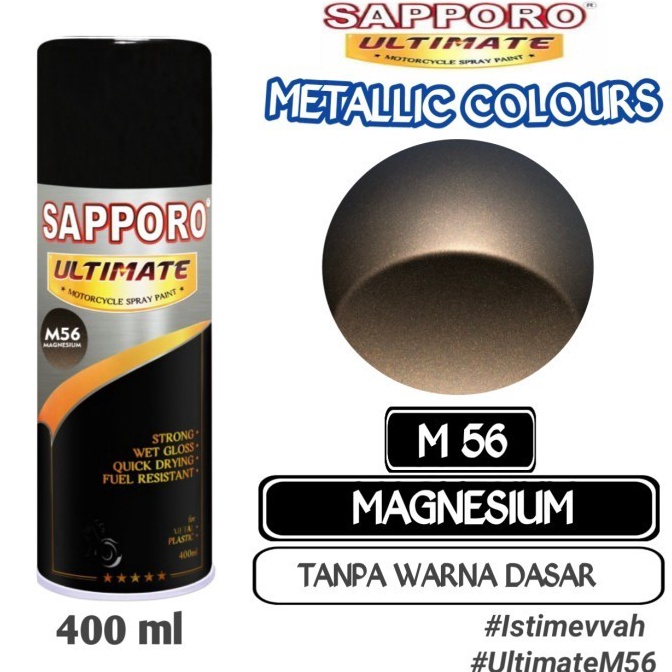 

KODE B62R SAPPORO ULTIMATE M56 MAGNESIUM 4ml Cat Semprot Pylok Pilok Pylox
