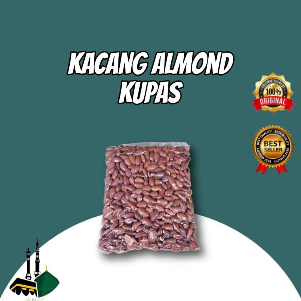 

Kacang Almond Kupas 1 Kg Premium BestSeller