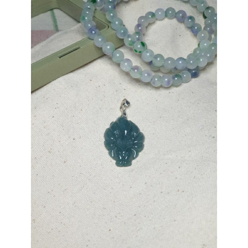 Jadeite Pendant Nine Tail Fox - Mata Kalung bentuk Rubah Ekor Sembilan