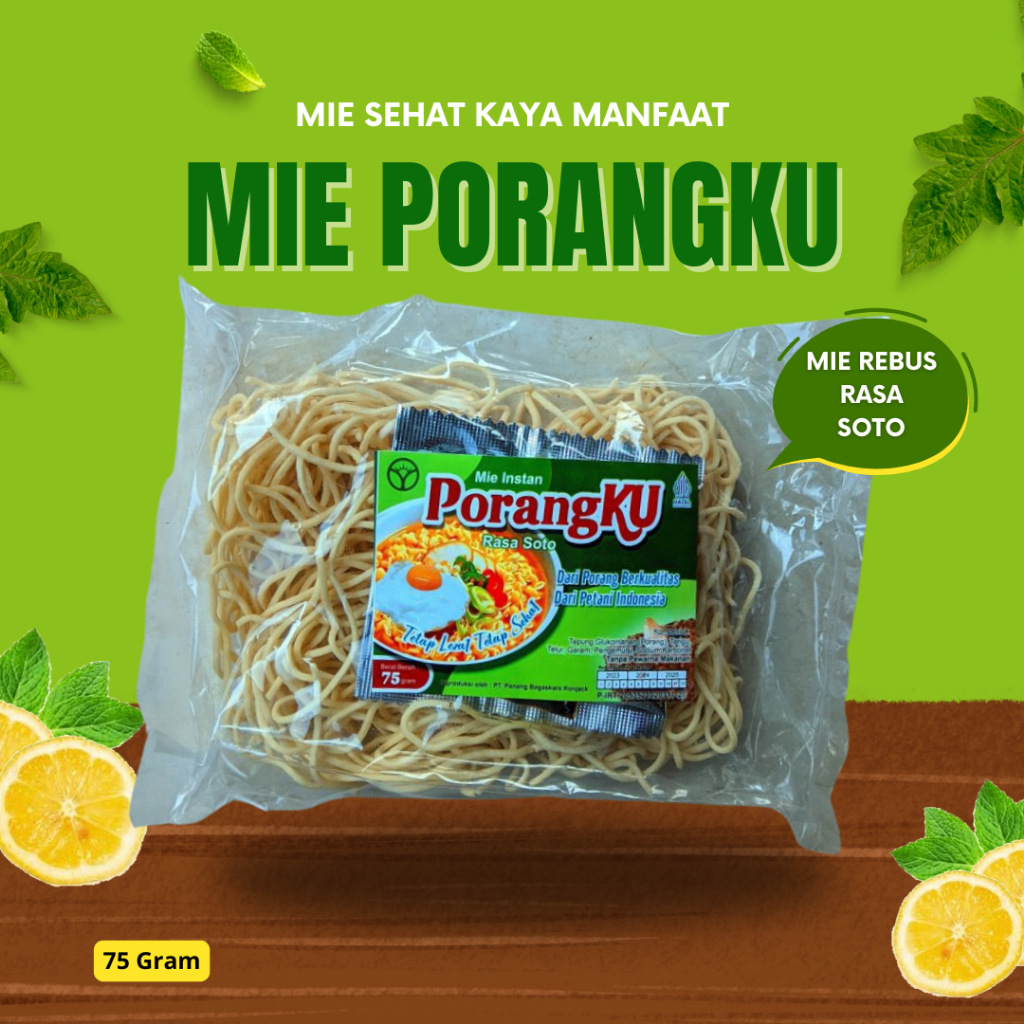 

Fasomi Mie Porangku Instant rasa soto| Sehat Tanpa Pengawet Rendah Kalori