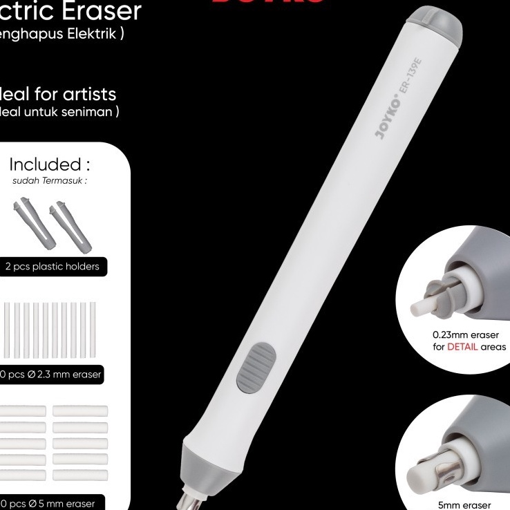 

Pilihan JOYKO Elektik Penghapus Otomatis ER139E Electric Eraser Include Refill