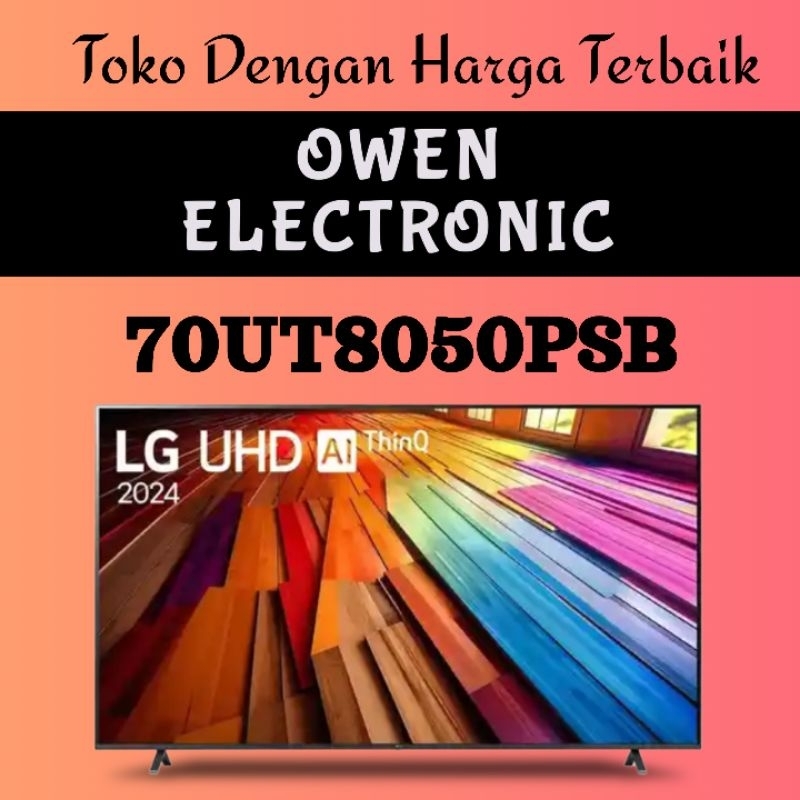 LG 70 inch 4K UHD SMART TV 70UT8050PSB