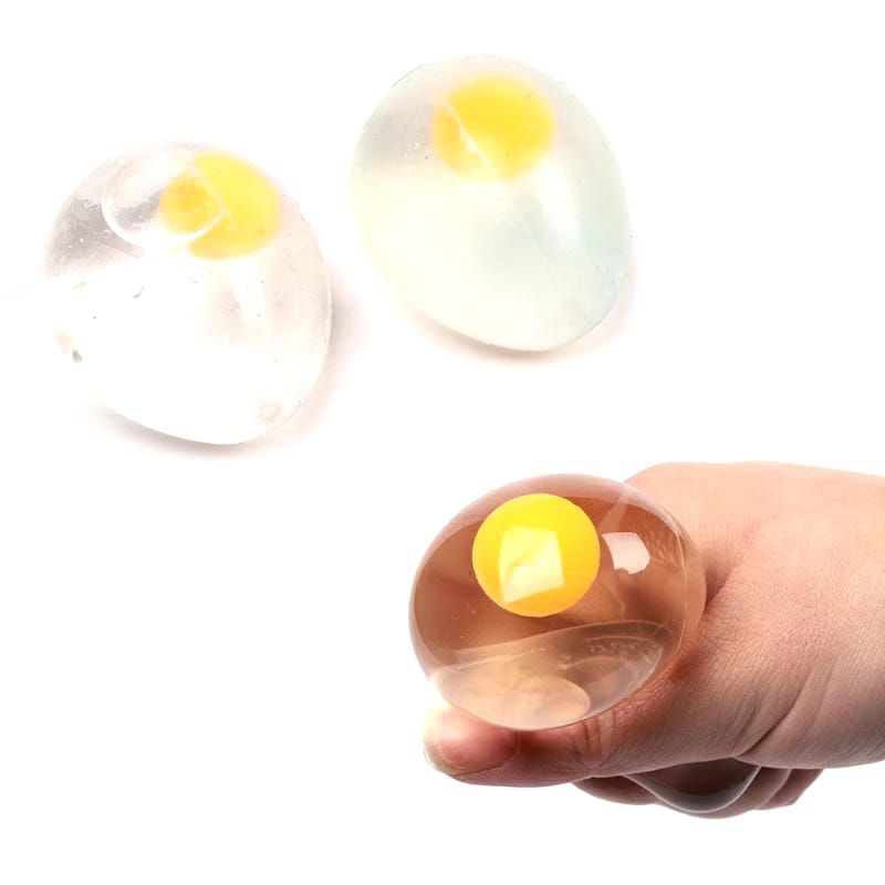 SPLAT TOY TELUR / BOLA SQUISHY AIR STRESS BALL / BOLA PENCET SQUISHY / MAINAN ANAK BANTING TELUR