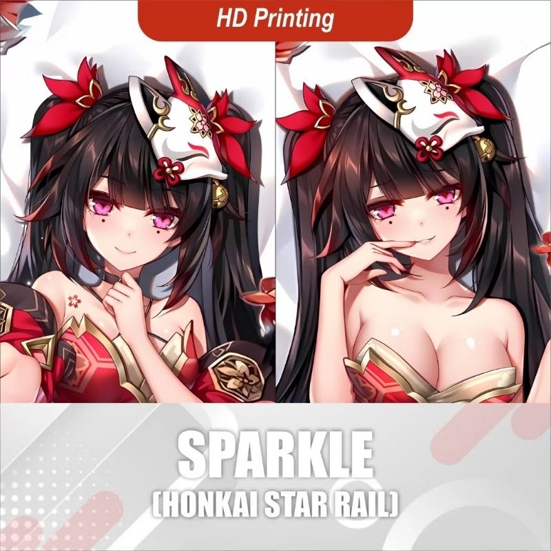 Dakimakura Sparkle Honkai Star Rail Impact Sarung Guling Anime Plus Plus Bantal Karakter Girl Cewek 