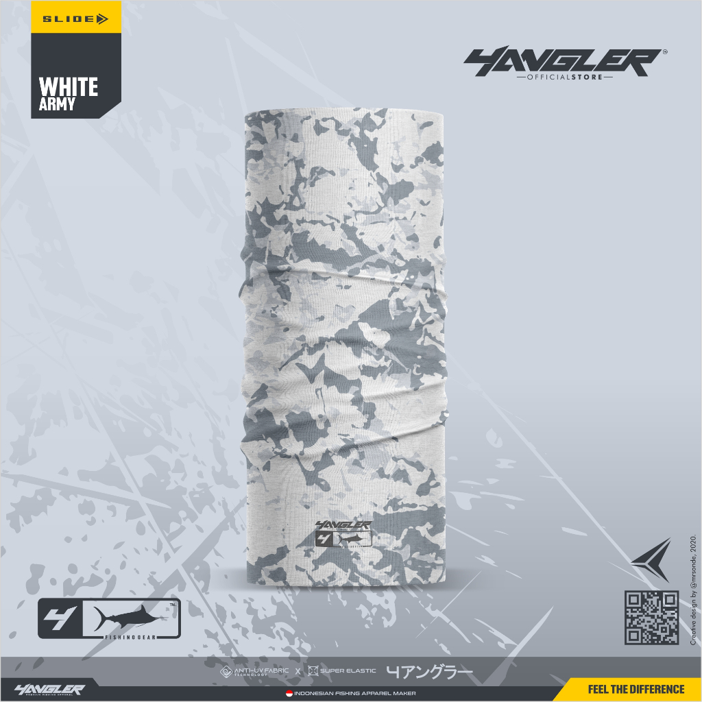 Bandana Mancing 4ANGLER | Buff Mancing 4ANGLER | WHITE ARMY