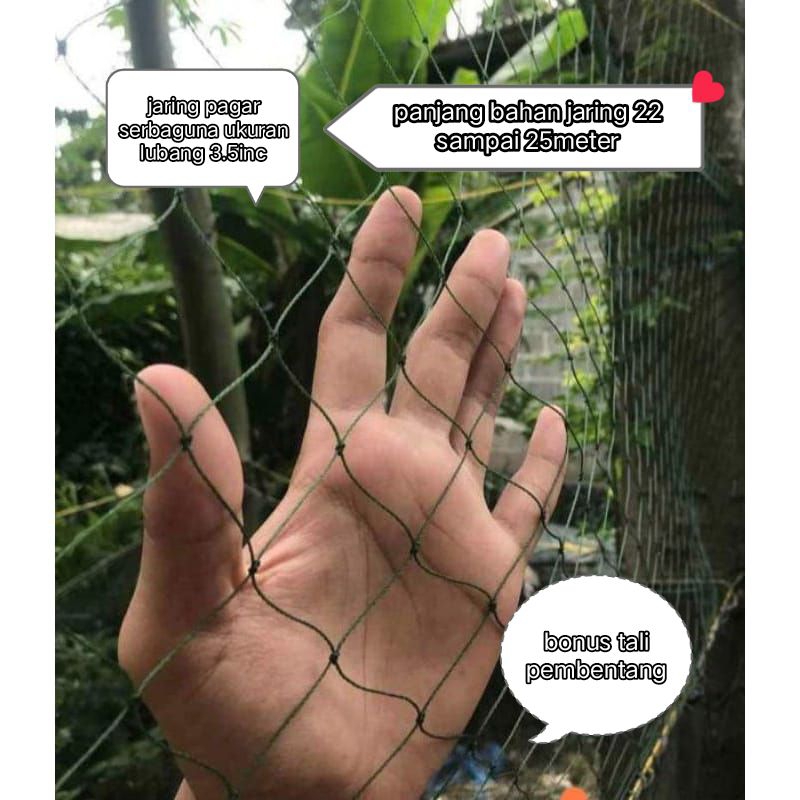 jaring pagar ayam 2x22-25meter