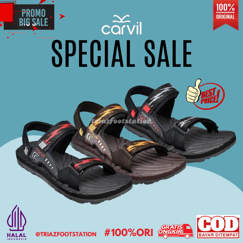 Carvil Sandal Gunung Pria Equator-GM Sendal Outdoor Tahan Air Anti Slip Murah Original