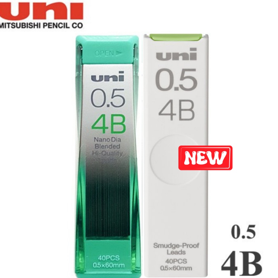 Beli Uni Nano Dia Pencil Lead 5 mm 4B  Isi Pensil Mekanik 4B  5 mm