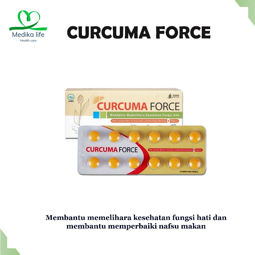 CURCUMA FORCE gemuk Penambah Nafsu Makan 12 Tablet Obat penggemuk