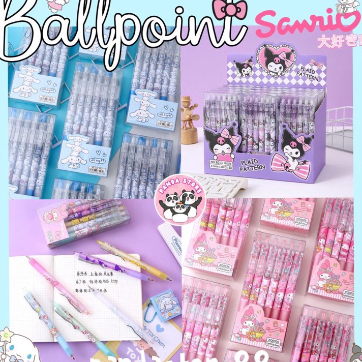 

BERKAH NATAL Pulpen Gel Cetak Sanrio 5mmballpoint Sanrio Mekanik isi 612