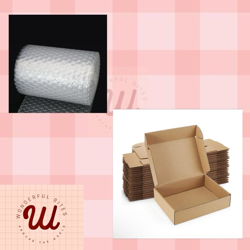

Bubble Wrap / Kardus / Packing tambahan