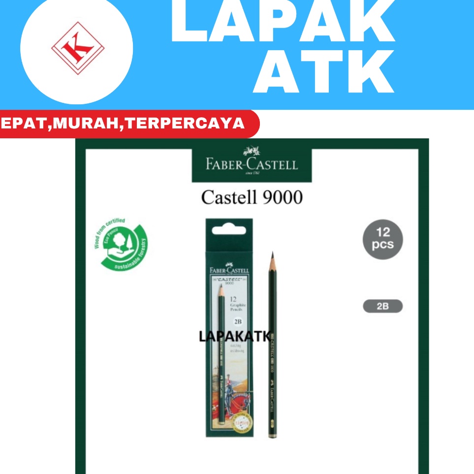 

ART K9B5 Pensil 2b Faber castell lusin