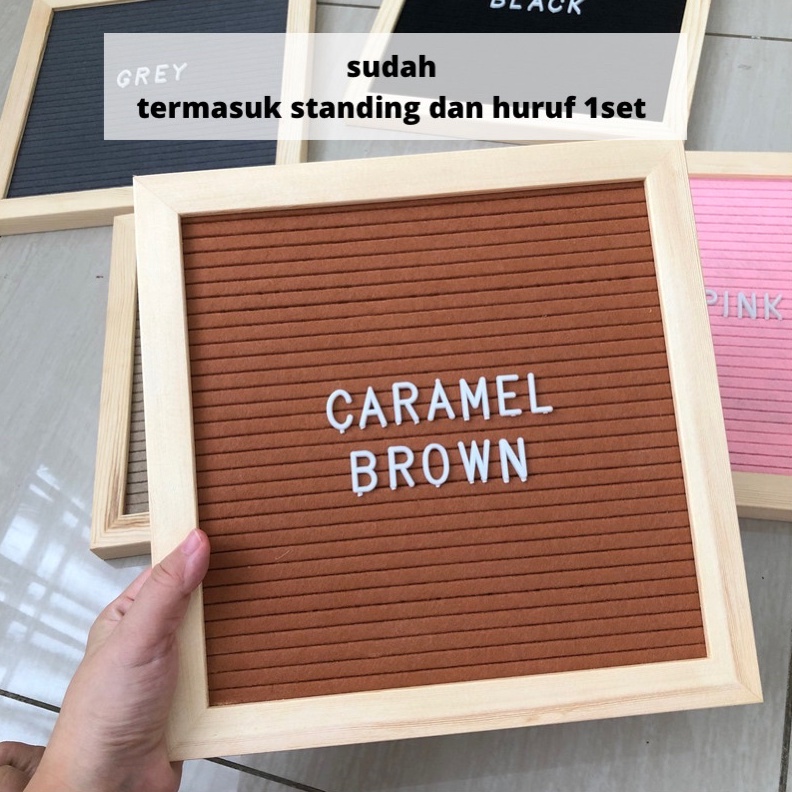 

ART E7G3 PREMIUM FELT LETTER BOARD PAPAN TULIS CUSTOM NAMA BAYI BIRTHDAY BABY EVENTS