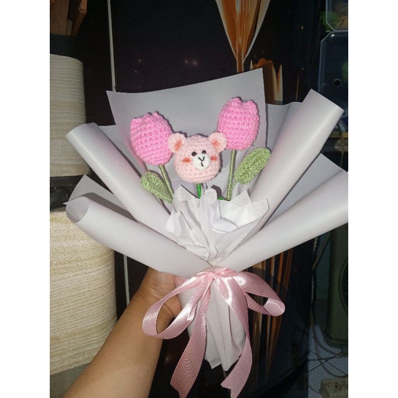 BUKET RAJUT / BUKET BUNGA RAJUT