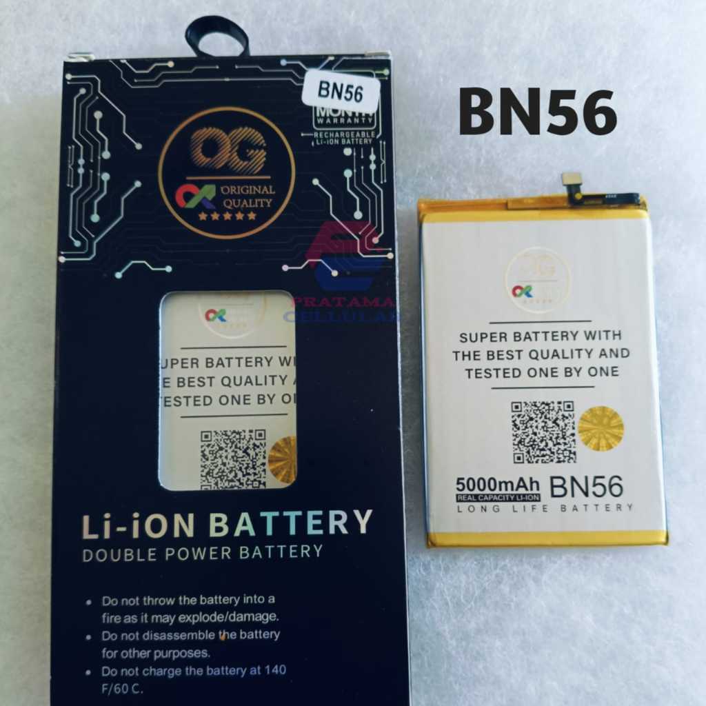 BATERAI XIAOMI BN56 (REDMI 9A/9C/10A/POCO M2 PRO/REDMI A1/A1 PLUS) OG SUPER Rp108.000