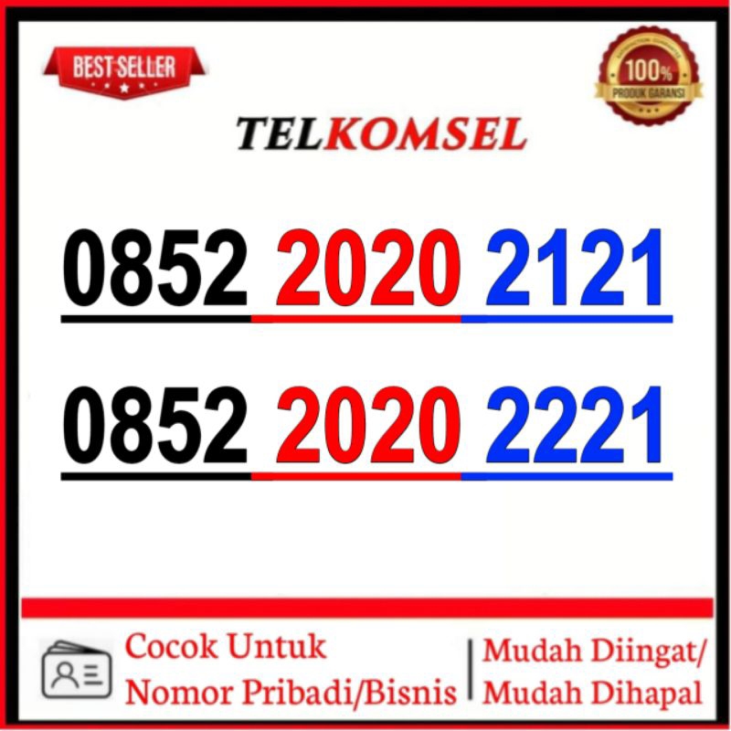 nomor cantik Telkomsel abab cdcd 2020 2121