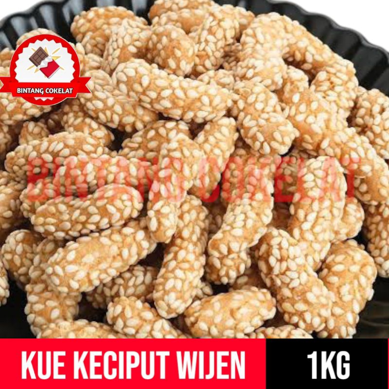 

1kg kue keciput wijen panjang cemilan Snack /makanan ringan