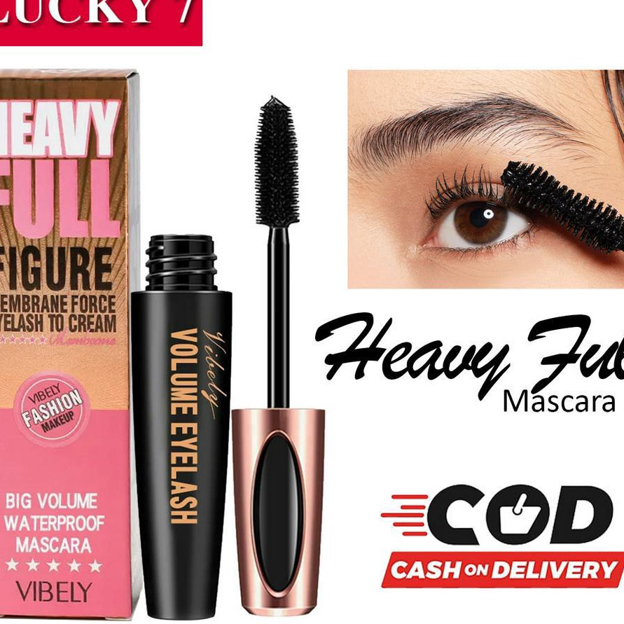 BONUS MENARIK Mascara Heavy Full Figure 4D Eyelash Maskara Pemanjang Penebal Bulu Mata Waterproof Ta