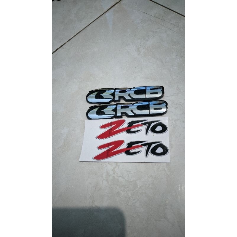 EMBLEM SHOCK DEPAN RCB1SET
