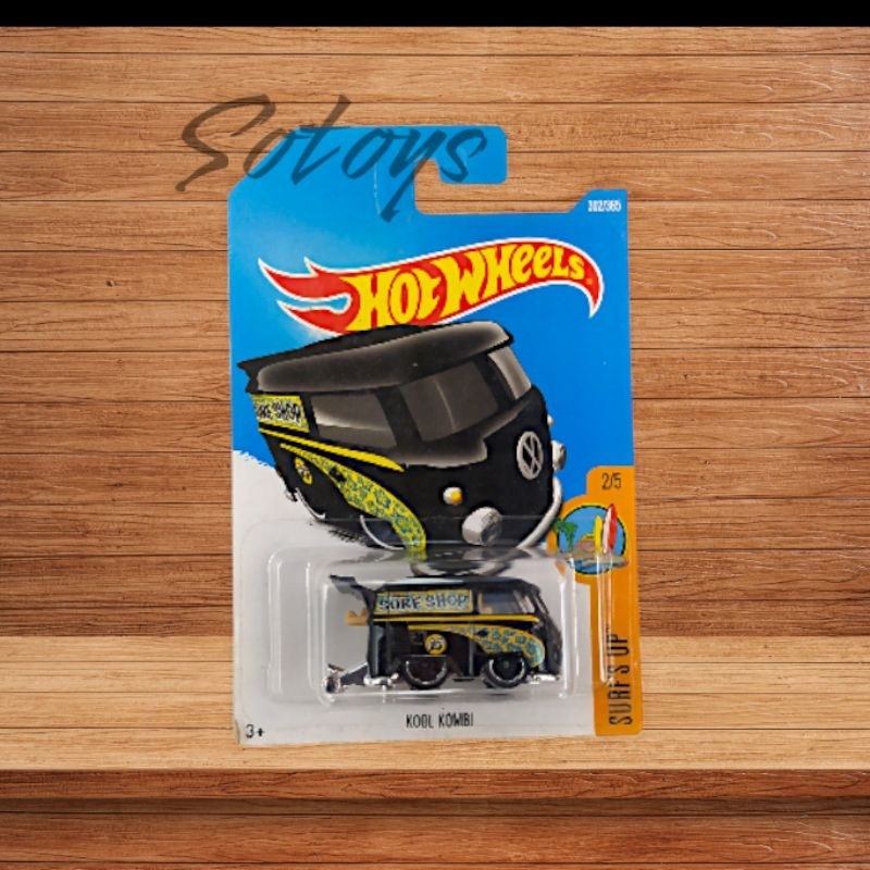 Hot wheels kool Kombi Surf shop mooneyes hitam