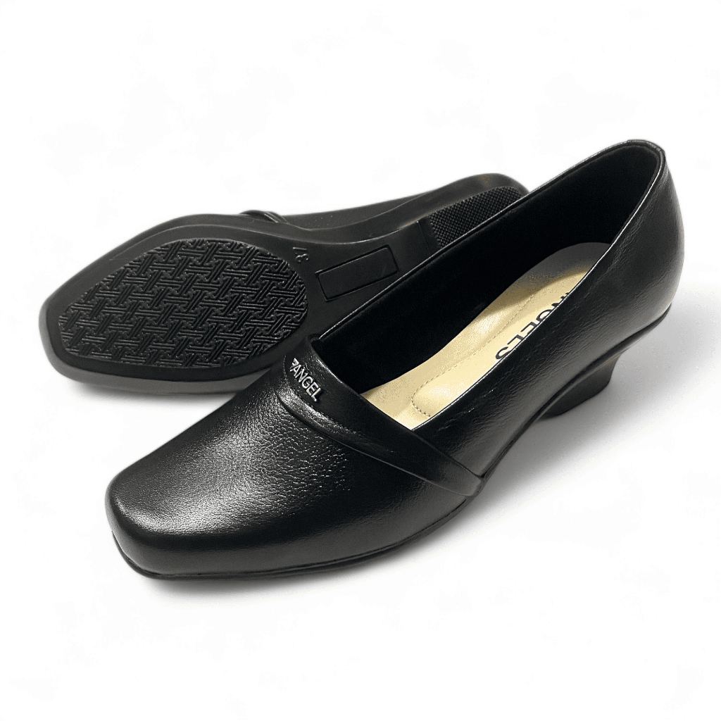 Sepatu Wedges Wanita Kulit Sapi Motif Seven Angel Cessa Series