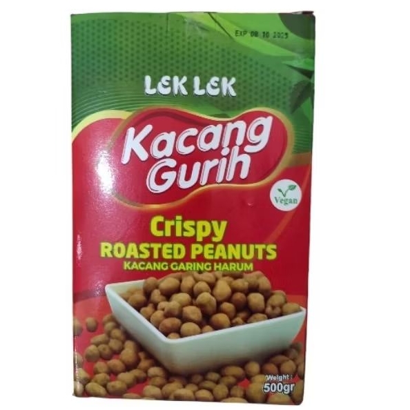 

Lek Lek leklek KACANG GURIH 500gram Crispy Roasted Peanuts Kacang Garing VEGAN VEGETARIAN