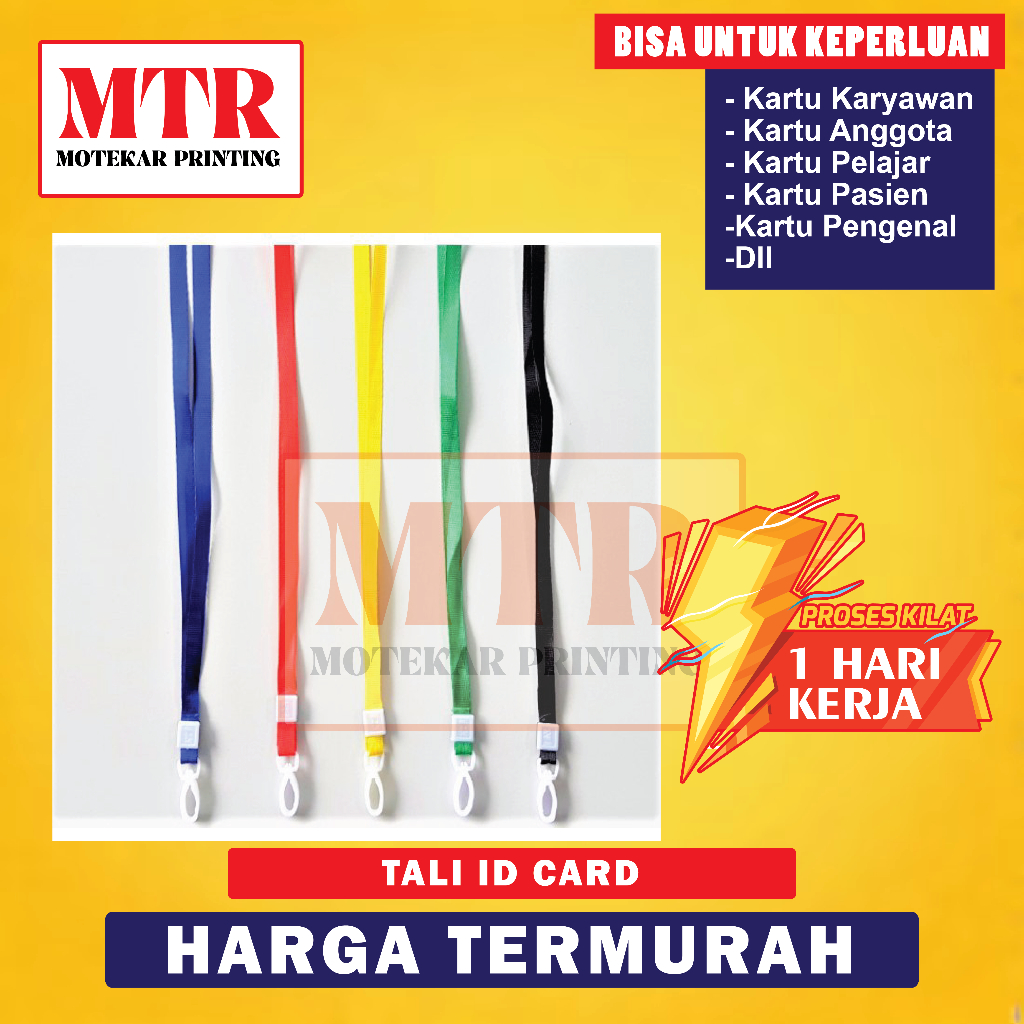

MOTEKAR TALI ID CARD PENGAIT / TALI LANYARD KAIT