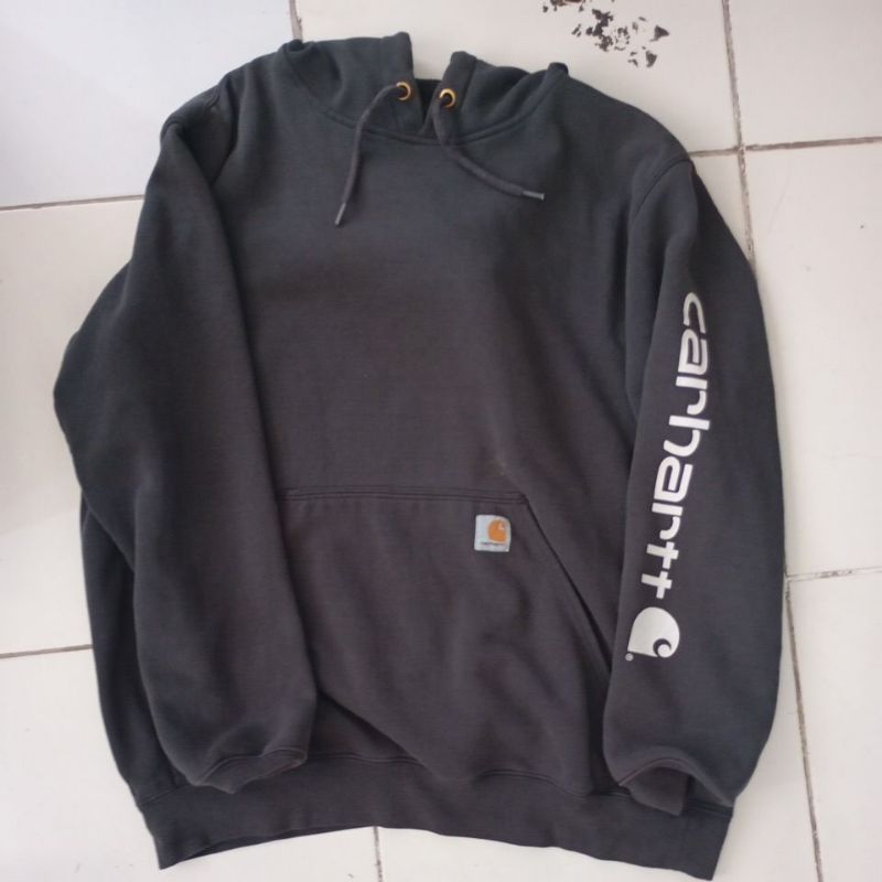hoodie carhart spellout