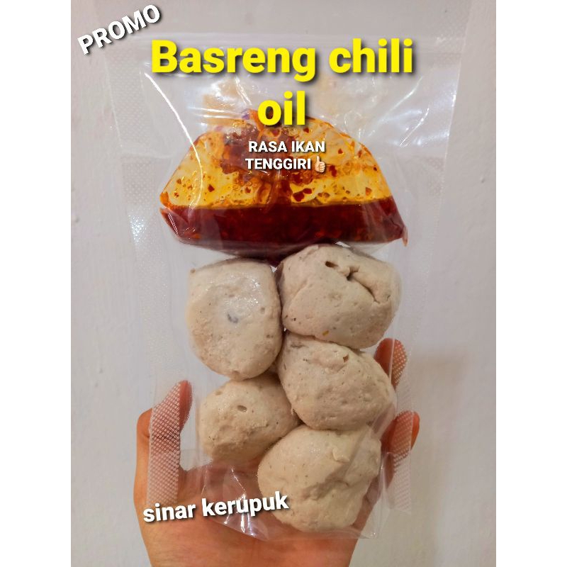 

PROMO TERMURAH basreng mentah chili oil RASA IKAN ASLI isi 5pcs