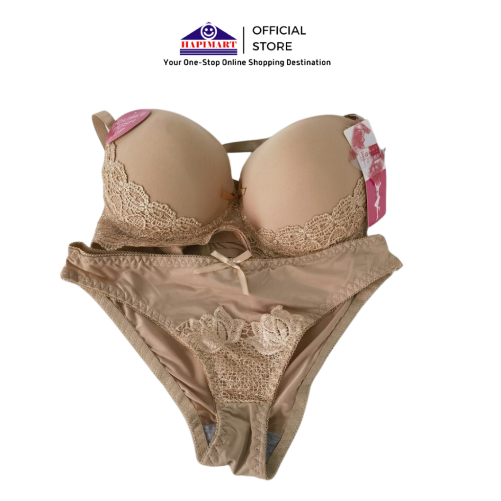 Bra Set BH dan CD Celana Dalam Wanita Setelan Pakaian Dalam Renda Set Bra Push Up Kawat Pakaian Cela