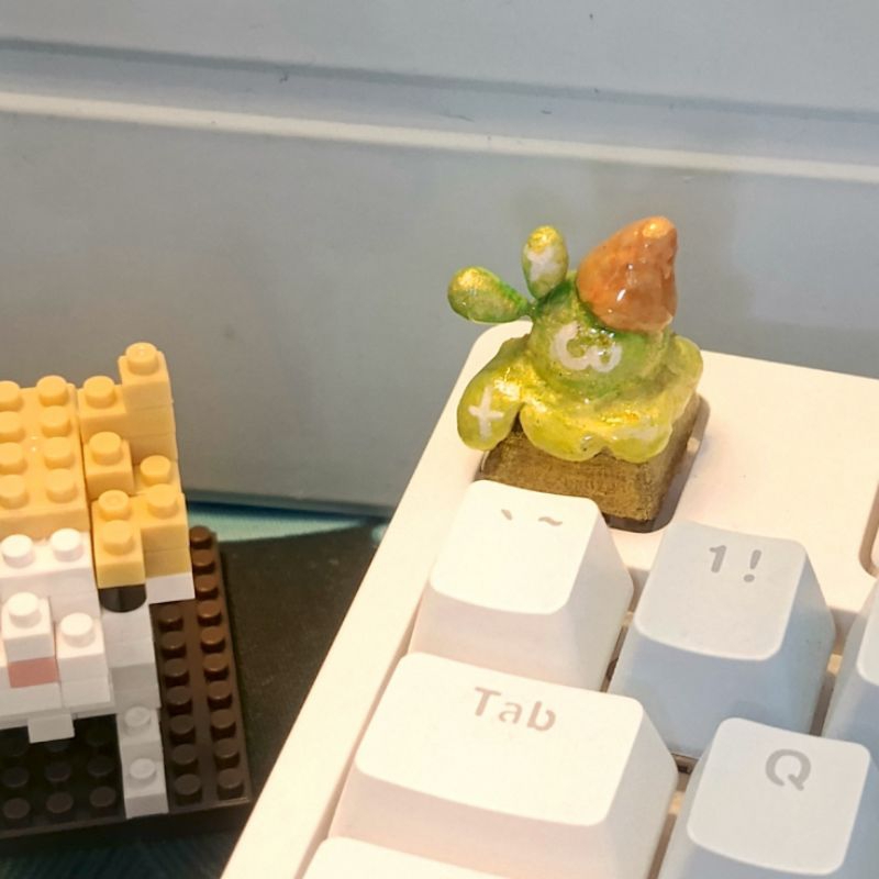 artisan keycaps | melting matcha ice cream