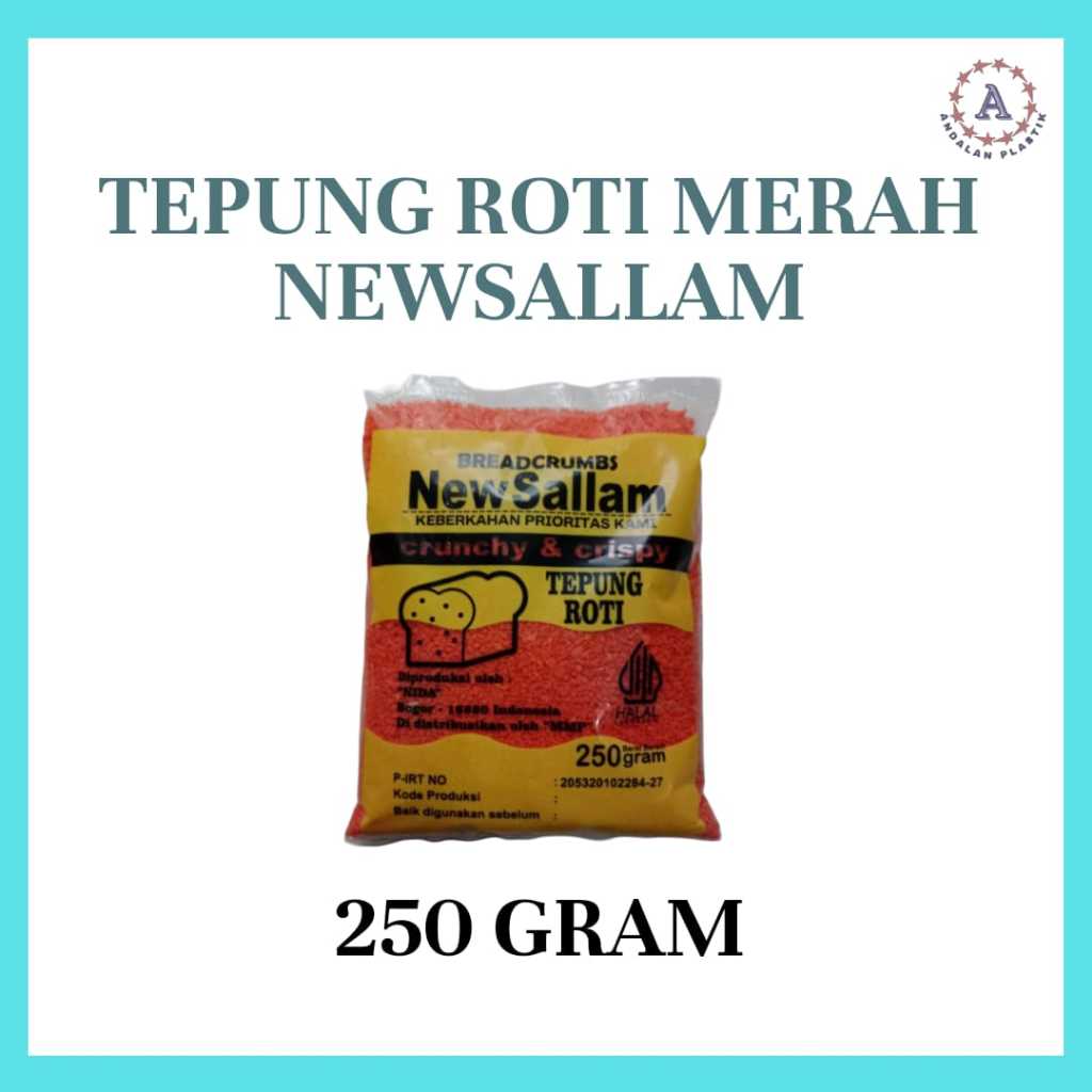 

Tepung Roti merah 250 gram merek NewSallam