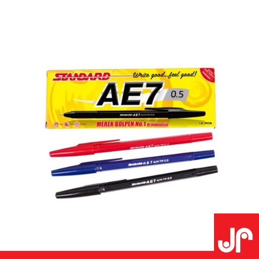 

PULPEN STANDARD AE7 0.5MM 1 PACK / PULPEN BALLPOINT WARNA STANDARD AE7 0,5MM