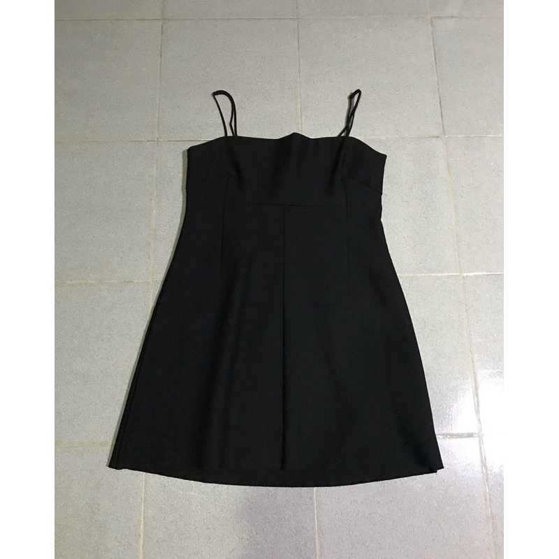 Preloved new silence + noise mini dress a line scuba dress spaghetti strap