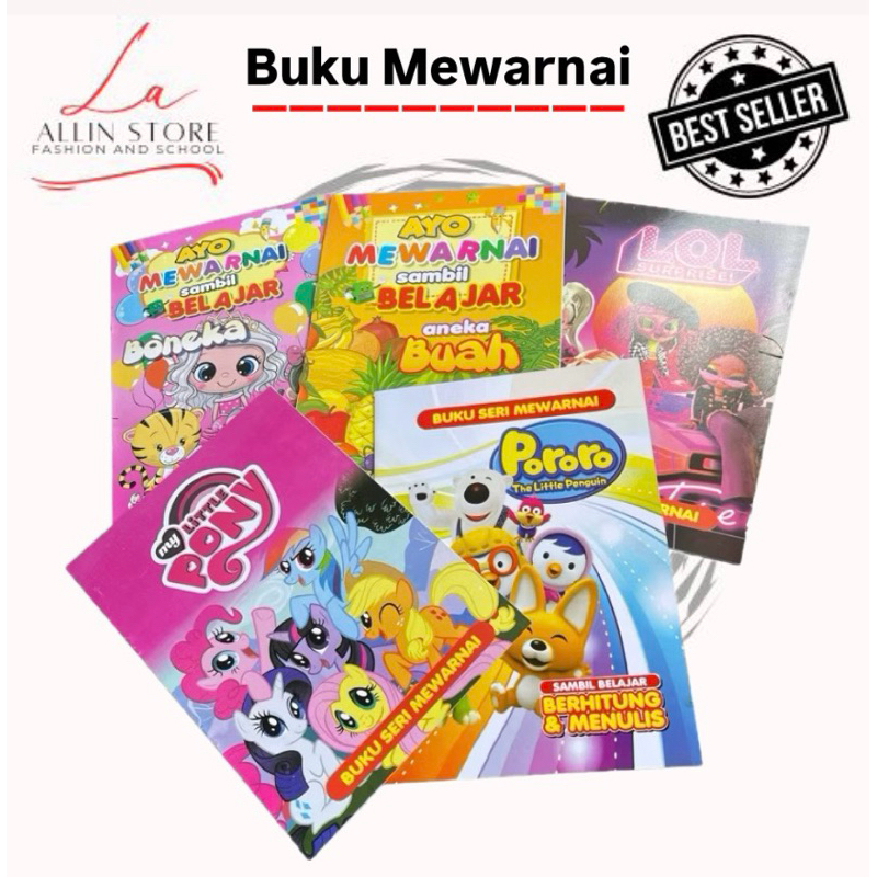 

Buku Edukasi Mewarnai anak A5