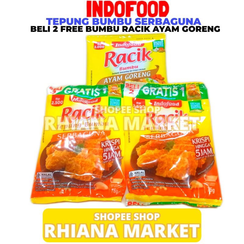 

Indofood Tepung Bumbu Serbaguna 2 Sachet Isi 75 Gram