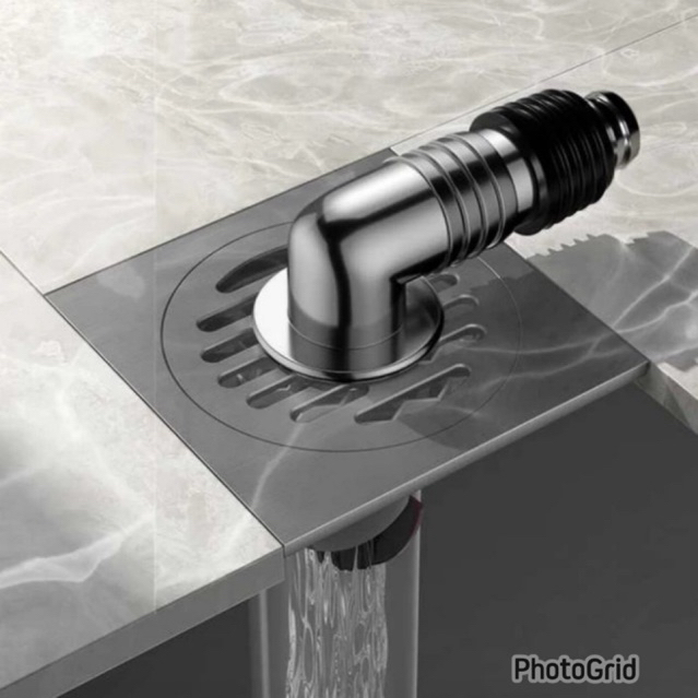 FLOOR DRAIN MESIN CUCI 304/ Saringan Pembuangan Lesin Cuci Sus 304 Hitam/ Promo Floor drain model to