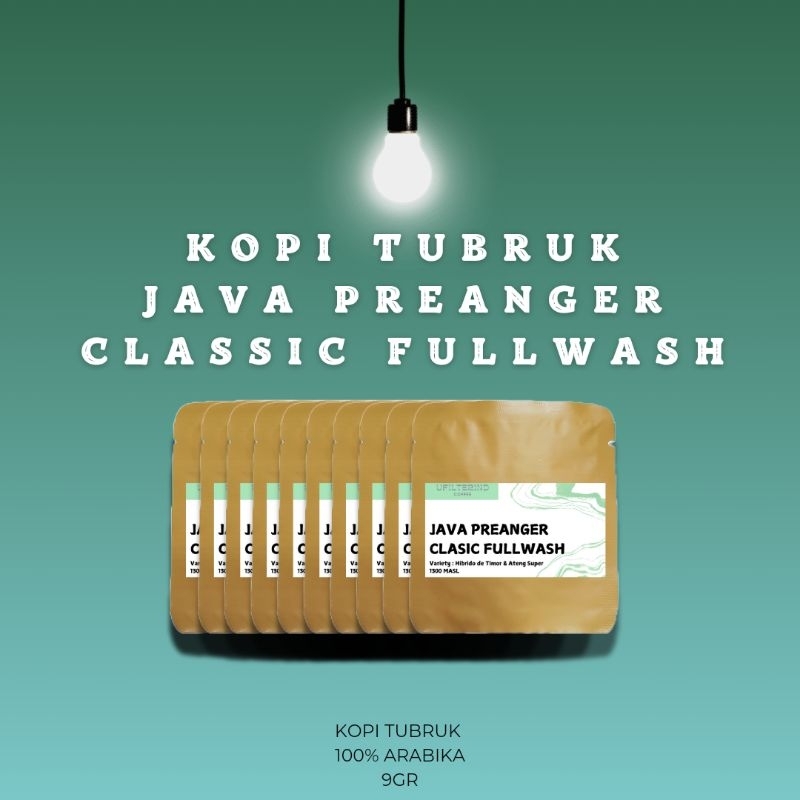 

Kopi Tubruk Arabika Sachet - Java Preanger Classic Fullwash 9g